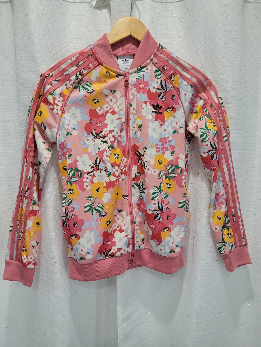 Adidas x HER Studio London pink floral track jacket Size 11-12yrs